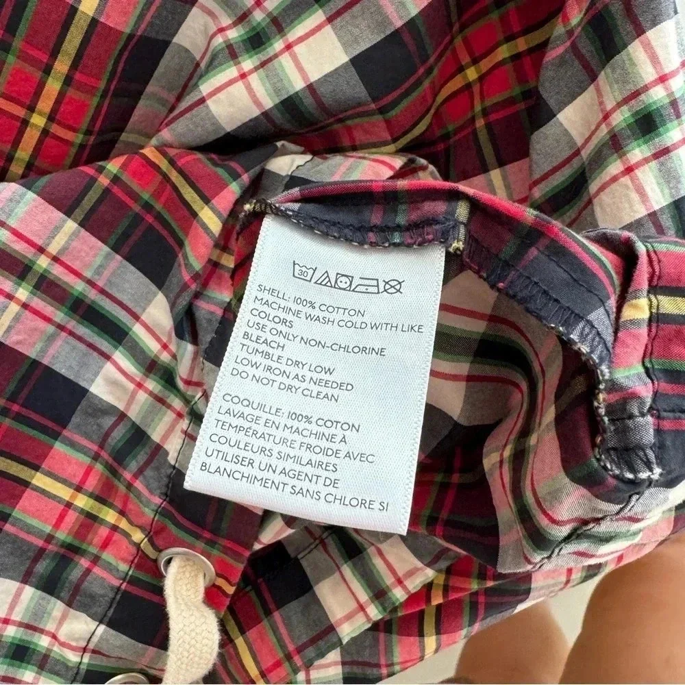 Urban Outfitters || Plaid Cotton Windbreaker Zip Jacket Men’s Small Streetwear - Picture 8 of 9